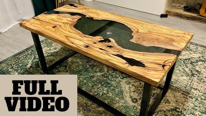 COME HO FATTO un tavolo in resina epossidica. Making a modern epoxy table 