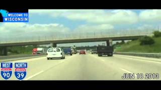 Dubuque IA to Menomonee Falls WI Time Lapse Drive