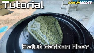 Tutorial | skinning carbon fiber | Part yamaha NVX ( eng sub)