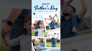 Free Happy Father's Day Greeting Photo Collage Slideshow Video Template  - FlexClip