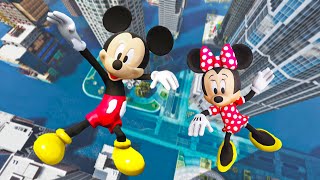 GTA 5 Mickey Mouse vs Minnie Mouse Water Ragdolls & Fails Ep.5 [Euphoria Physics]