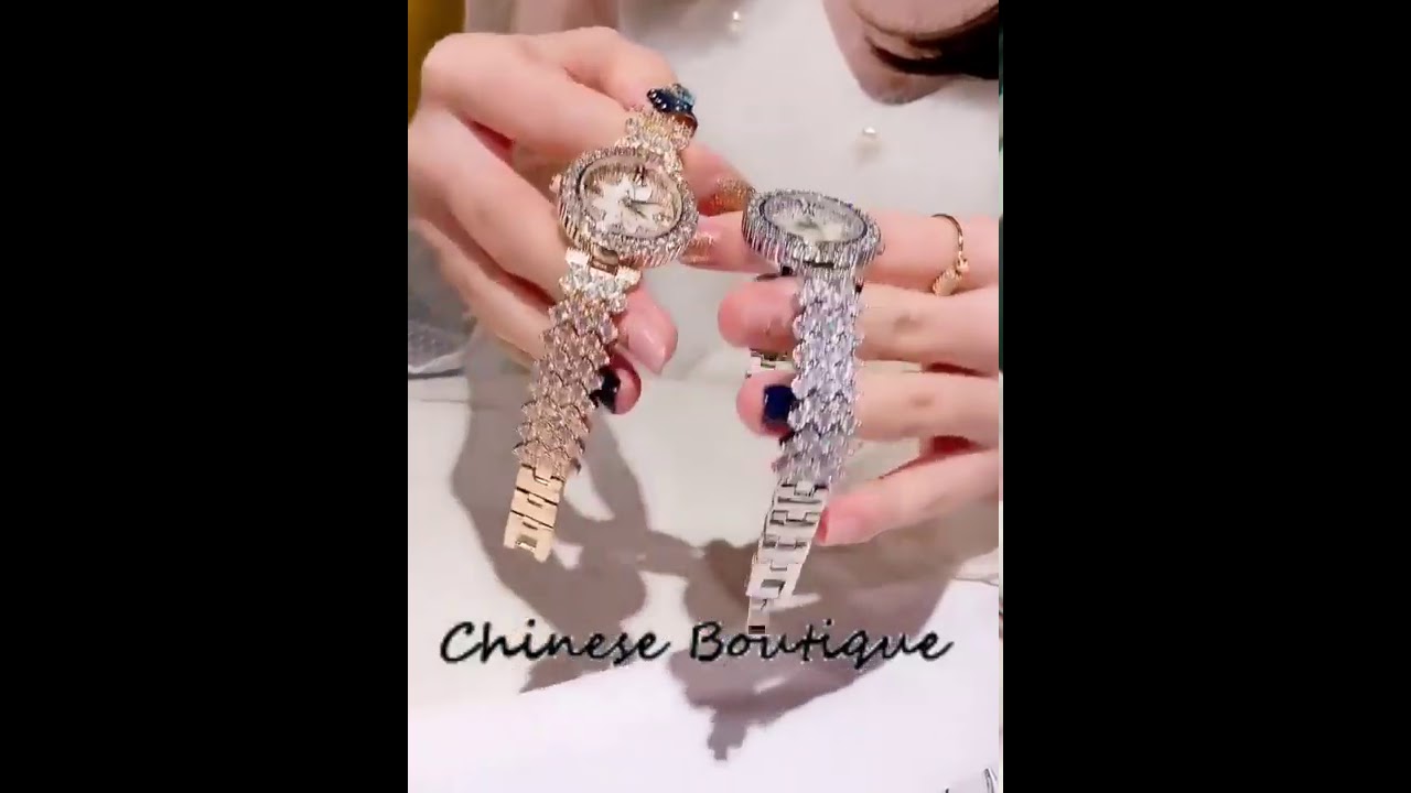 Swarovski Crystal Women Wrist Watch Boutique Gift