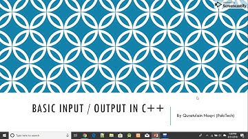 Basic Input and Output in C++ (Urdu/Hindi)