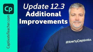 Captivate 12.3 Faster Projects, Easier Access!