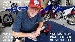 VEVOR vs. Matrix Dirt Bike Stand — I Was Surprised by the Winner