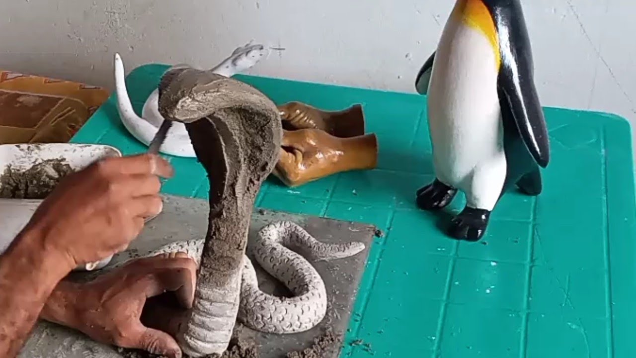 COMO FAZER UMA #COBRA #NAJA DE CIMENTO (parte1)