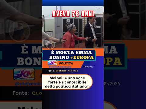 Video È morta Emma Bonino, aveva 78 anni