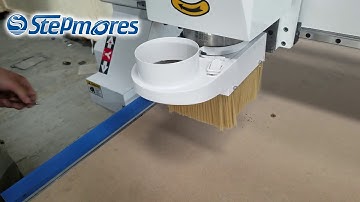 Stepmores cnc machine using demo:dust boot