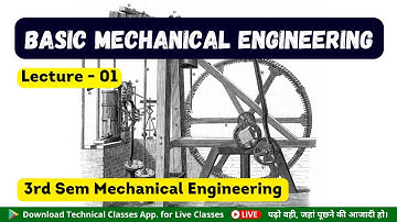 Basic Mechanical Engineering(Lecture-1) || 3rd Sem. Mechanical || SBTE Bihar Polytechnic
