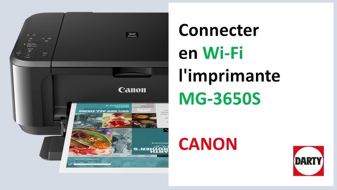 Réinitialiser les paramètres Wifi de la Canon MG3650S 