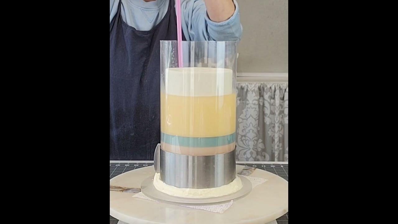 Layered Gelatin Cake!! Detailed tutorial on my channel! Sophisticakes