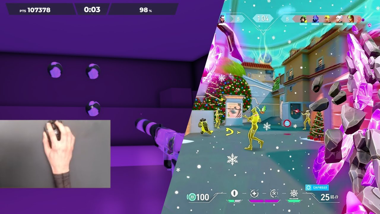 10 mins of Aimlabs + VALORANT Gameplay !sens !mouse !res !aimlabs !lurk