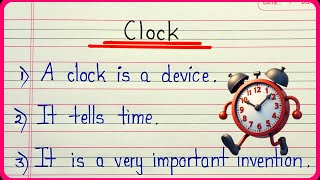 10 lines on clock in English | Clock essay in English | About clock for students in English
