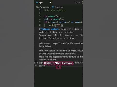 Python Alphabet Star Pattern || 