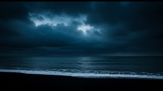 Nighttime Ocean Echo | Soothing Dark Screen Sound for Deep Relaxation and Sleep