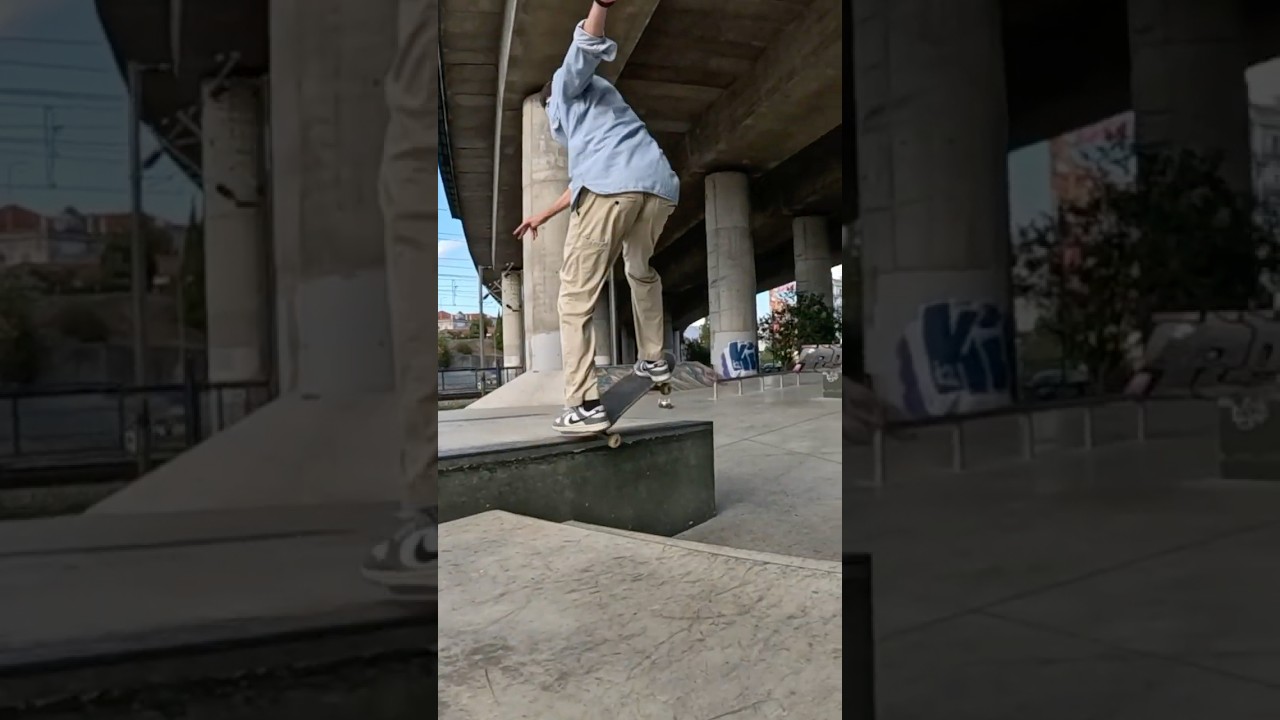 Fresh Concrete & Clean Ride - 5-0 Grind Benfica Skatepark Lisbon | BoardSteinCrew Portugal #skate