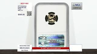 2013 American Eagle $5 Gold - Proof - NGC 70