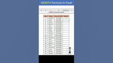 MONTH Formula in Excel #excel #exceltips #exceltutorial #msexcel #microsoftexcel #msexcelfullcourse