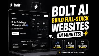 🚀 Build a Professional Website with Bolt AI in Minutes | No Coding Required! ⚡| in Telugu