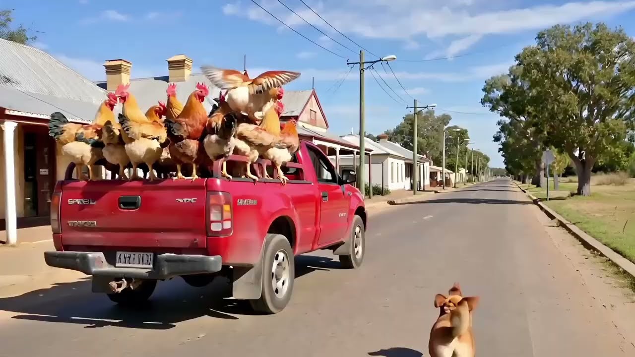 Those flying chooks