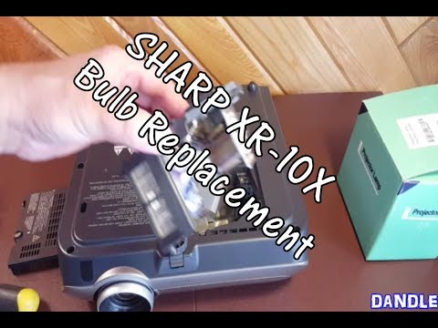 DIY How To Replace the Sharp XR-10X Projector Bulb