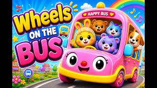 Wheels on the Bus 🚌🎶 | Cute Animals Ride &amp; Dance!