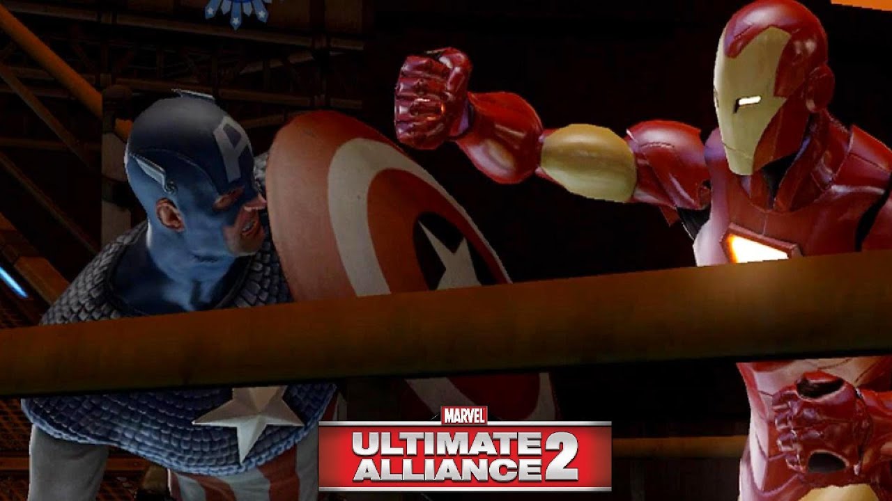 Marvel: Ultimate Alliance 2 PS3 Walkthrough Part 16 Captain America VS Iron Man