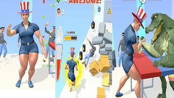 Muscle Rush Part 13 New Update  || Max all levels walkthrough gameplay || android and ios