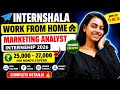 Internshala Work From Home Internship 2026 💻 | ₹27,000/Month Stipend | Marketing Analyst | Freshers
