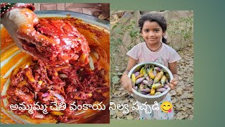 Andhra brinjal pickle#ఆంధ్ర వంకాయ నిల్వ పచ్చడి#Naa style Andhra vantalu #❤️ insirishaNallajeru ❤️