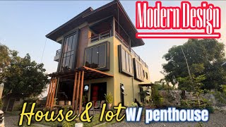 V45424 Modern design House and lot 1,170 sqm with penthouse sta maria bulacan