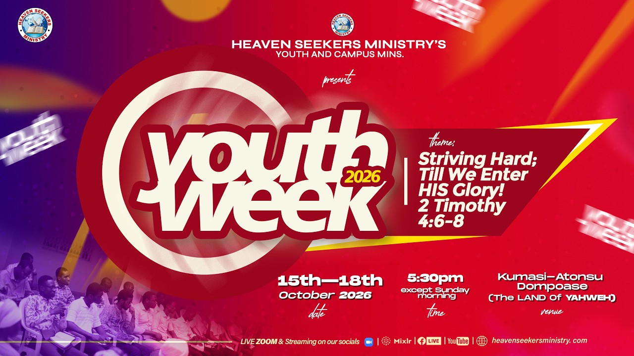 YOUTH SERVICE FROM THE LAND OF YAHWEH.          18/10/26