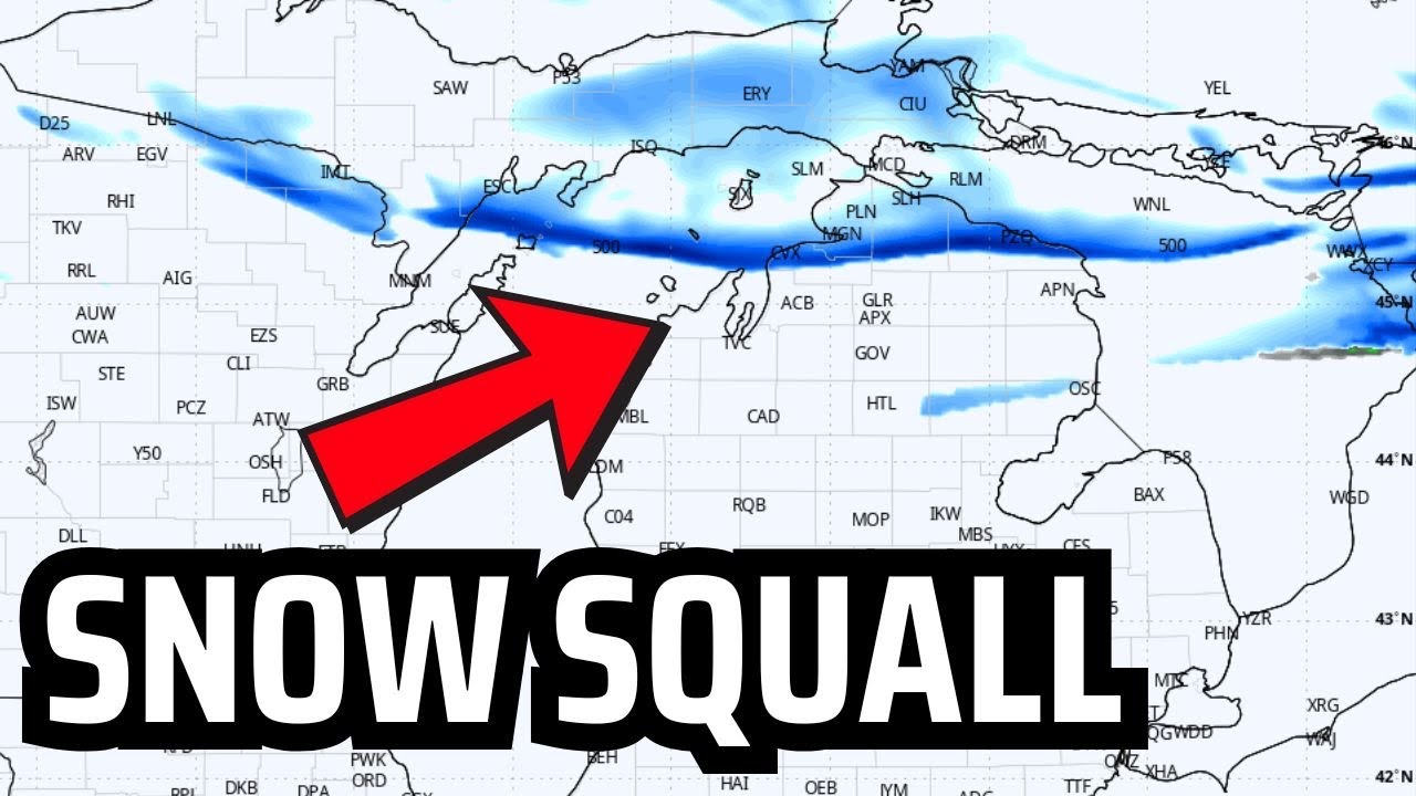 Windy + Snow Squalls Today... - YouTube