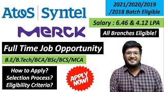 Atos Syntel Merck Group Off Campus Drive Latest Job Updates