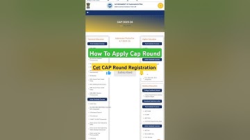 how to apply cet cap round #capround cet cap round registration 2025