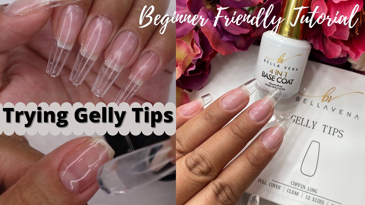 HOW TO APPLY GELLY TIPS| EASY BEGINNER FRIENDLY APPLICATION| BELLAVENA ...