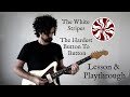 The white stripes  the hardest button to button  guitar lesson  playthrough  great for beginners