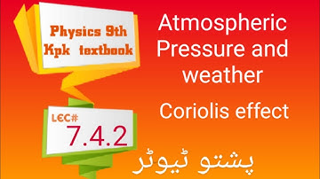 Atmospheric Pressure & weather, Class 9 physics, properties of matter, KPK book, Pushto Tutor online