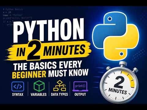 Python in 2 Minutes: The Basics Every Beginner Must Know | Uplatz