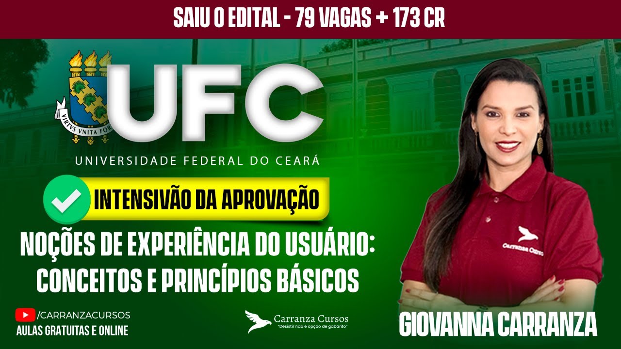 UFC - Noções de Experiência do Usuário: Conceitos e Princípios Básicos - Pós-EDITAL