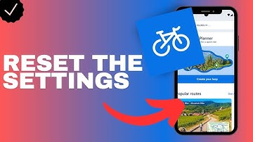 How to reset the settings in the Bikemap app?