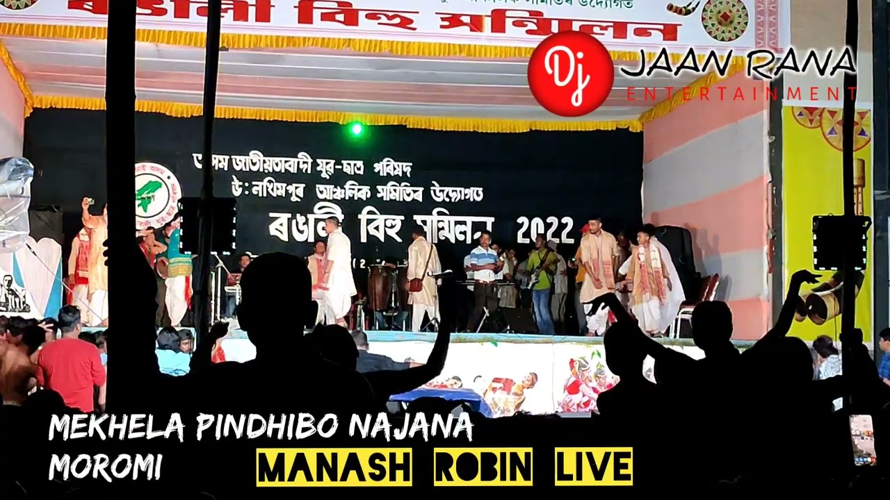 Mekhela Pindhibo Najana Moromi By  Manash Robin Live Video Song