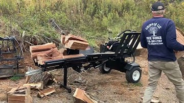 Bossworth Log Splitter - Log Lift, Wedge Lift, 15 Hp, 23 GPM, 4 way and 6 way wedges, Table Grate