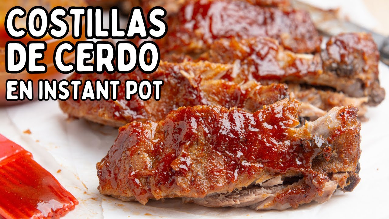 🍖 COSTILLAS DE CERDO EN INSTANT POT | Cómo Hacer Costillas BBQ