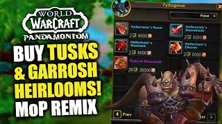 BUY Tusks of Mannoroth & Garrosh Heirlooms During MoP Remix! WoW Timerunning Pandamonium | 10.2.7