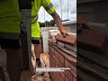 Precision Brick Wall Leveling #Bricklaying #Construction #SatisfyingBuilds