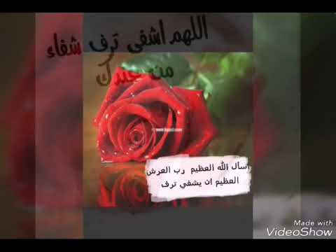 اسأل الله العظيم رب العرش العظيم ان يشفي ترف