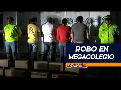 Capturan 4 personas por hurto en Megacolegio