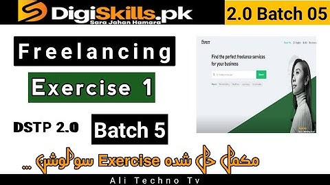 freelancing exercise 1 batch 5 | digiskills freelancing exercise 1 batch 5