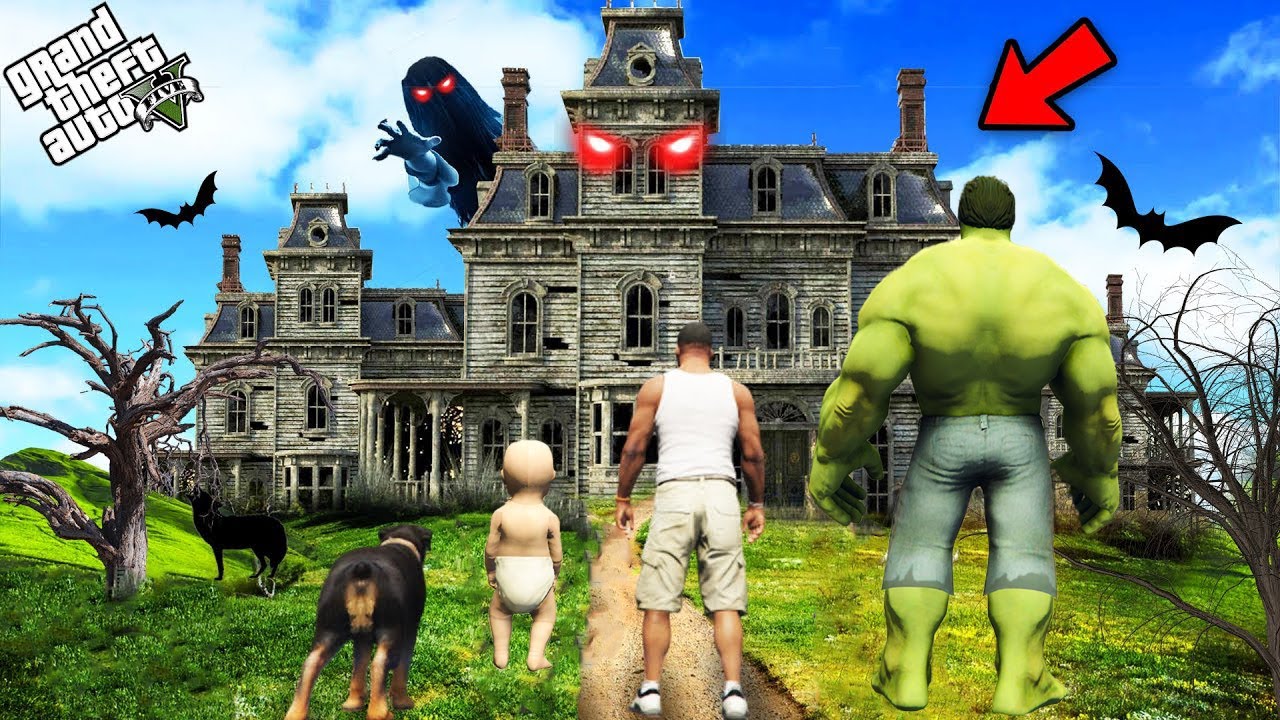 ФРАНКЛИН МЕН БАЛА ҚОРҚЫНЫШТЫ ЕЛЕС ҮЙГЕ КІРДІ (GTA V)